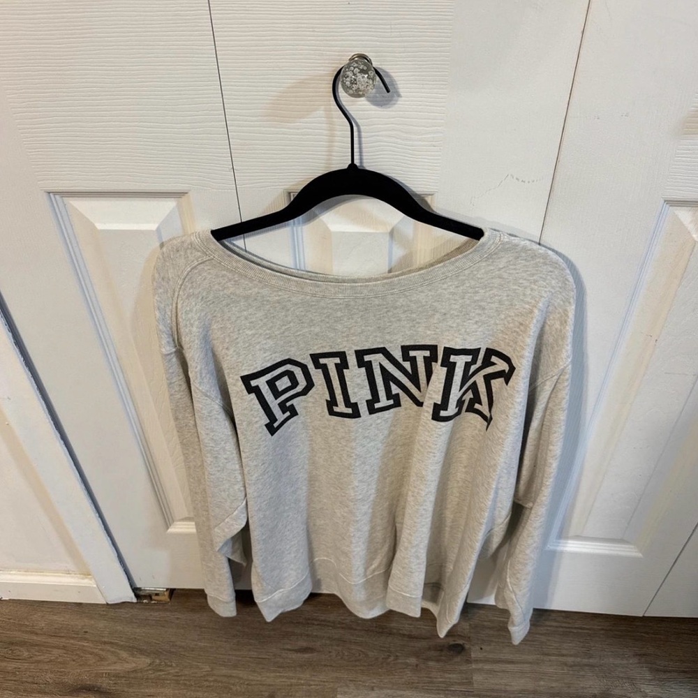 Victoria's Secret PINK Light Gray Sweatshirt